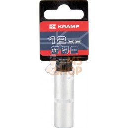 Douille longue 1/4" 6 pans 12 mm | KRAMP Douille longue 1/4" 6 pans 12 mm | KRAMPPR#566086