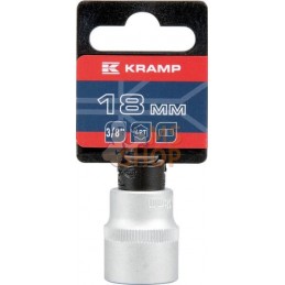 Douille 3/8" 6 pans 18 mm | KRAMP Douille 3/8" 6 pans 18 mm | KRAMPPR#566099