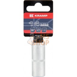 Douille longue 1/4" 6 pans 14 mm | KRAMP Douille longue 1/4" 6 pans 14 mm | KRAMPPR#566056