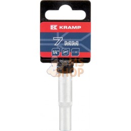 Douille longue 1/4" 6 pans 7 mm | KRAMP Douille longue 1/4" 6 pans 7 mm | KRAMPPR#566104