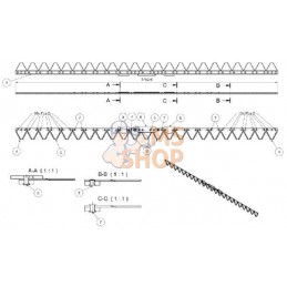 Lame dentée 1,75m Aebi | KRAMP Lame dentée 1,75m Aebi | KRAMPPR#564099