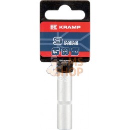 Douille longue 1/4" 6 pans 9 mm | KRAMP Douille longue 1/4" 6 pans 9 mm | KRAMPPR#566095