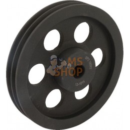 Poulie pour courroie trapézoïdale 2 rainures Z ou SPZ diamètre 204 mm Kramp | KRAMP Poulie pour courroie trapézoïdale 2 rainures
