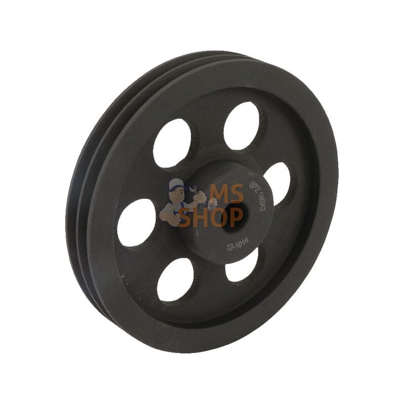 Poulie pour courroie trapézoïdale 2 rainures Z ou SPZ diamètre 204 mm Kramp | KRAMP Poulie pour courroie trapézoïdale 2 rainures Poulie pour courroie trapézoïdale 2 rainures Z ou SPZ diamètre 204 mm Kramp | KRAMP Poulie pour courroie trapézoïdale 2 rainures