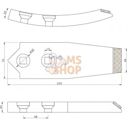 Pointe cultivateur carb. p/Unia | KRAMP Pointe cultivateur carb. p/Unia | KRAMPPR#775312