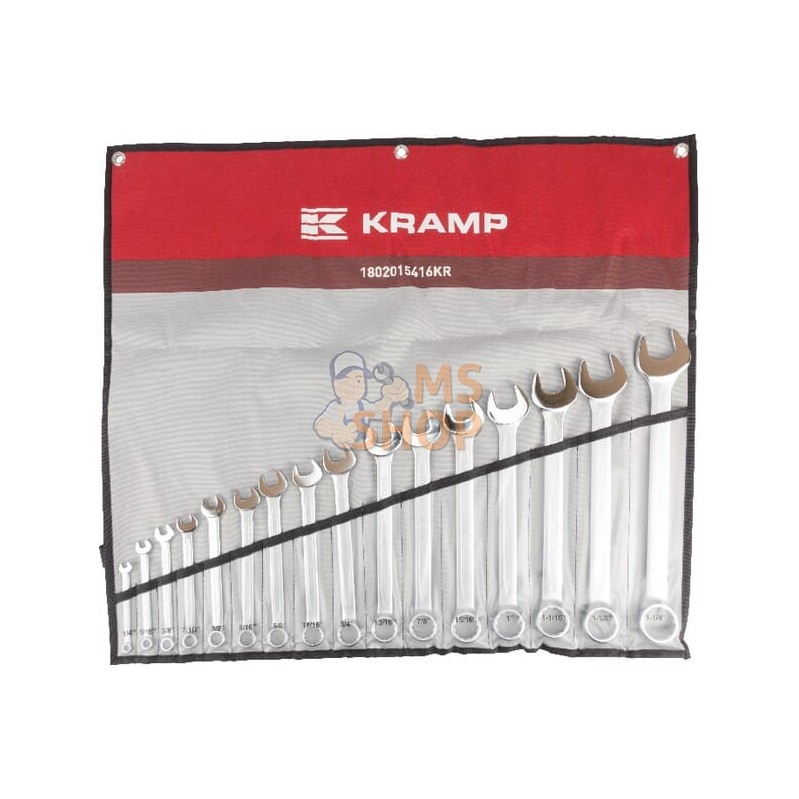 Jeu 16 clés mixtes | KRAMP Jeu 16 clés mixtes | KRAMPPR#564111 Jeu 16 clés mixtes | KRAMP Jeu 16 clés mixtes | KRAMPPR#564111