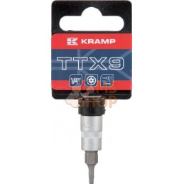 Douille de tournevis 1/4" Torx TX 9 | KRAMP Douille de tournevis 1/4" Torx TX 9 | KRAMPPR#566122