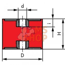 Amortisseur caout. V2A TYPE C | KRAMP Amortisseur caout. V2A TYPE C | KRAMPPR#799274