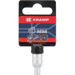 Douille 1/4" 6 pans 4 mm | KRAMP Douille 1/4" 6 pans 4 mm | KRAMPPR#566194