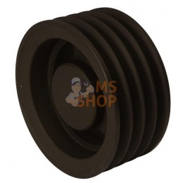 Poulie pour courroie trapézoïdale 4 rainures B ou SPB diamètre 177 mm Kramp | KRAMP Poulie pour courroie trapézoïdale 4 rainures