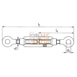 Tendeur ouvert 2 oeillets M10 | KRAMP Tendeur ouvert 2 oeillets M10 | KRAMPPR#799670