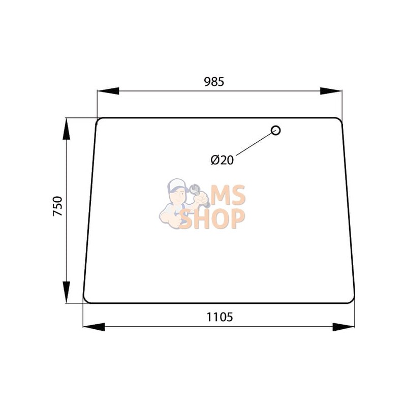 Pare-brise avant | KRAMP Pare-brise avant | KRAMPPR#464029