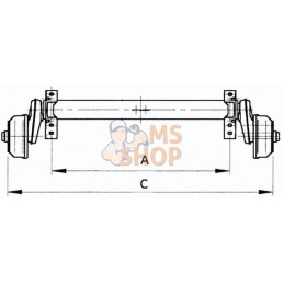 Essieu 750kg Optima | AL-KO Essieu 750kg Optima | AL-KOPR#647980