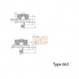 SA638312UN; KRAMP; Joint tig 63x83x12 UN L1=13; pièce detachée