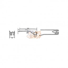 VF16502741KR; KRAMP; Dent de pirouette rot. D. p/Deutz-Fahr; pièce detachée