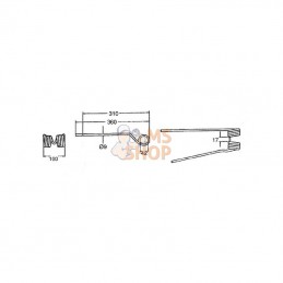 VGPZ221KR; KRAMP; Dent de pirouette rot. G. p/PZ; pièce detachée