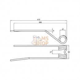 VF16502733KR; KRAMP; Dent de pirouette rot. D. p/Deutz-Fahr; pièce detachée