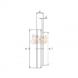 DC3906001; KRAMP; Fond pour verin C25/32 60; pièce detachée