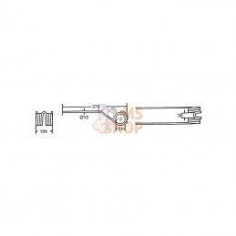 VF16502744KR; KRAMP; Dent de pirouette p/Deutz-Fahr; pièce detachée