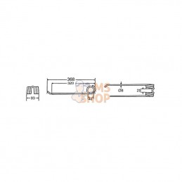 4102314860KR; KRAMP; Dent de pir. rot. G Ø8 p/Lely; pièce detachée