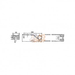0009024822KR; KRAMP; Dent de pirouette rot. D.; pièce detachée