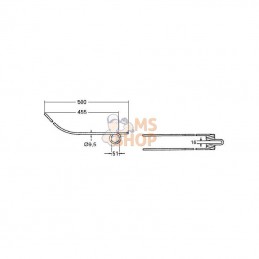 57720200KR; KRAMP; Dent d'andaineuse adapt. sur Kuhn; pièce detachée