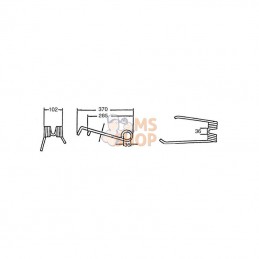 4100302080KR; KRAMP; Dent de pir. rot. D Ø9 p/Lely; pièce detachée
