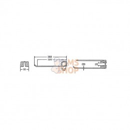 4102314870KR; KRAMP; Dent de pir. rot. D Ø8 p/Lely; pièce detachée
