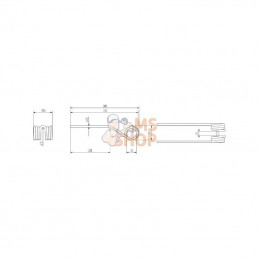 436148KR; KRAMP; Dent de pirouette p/Pöttinger; pièce detachée