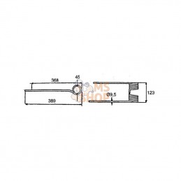 001530151KR; KRAMP; Dent de pirouette rotative G.; pièce detachée