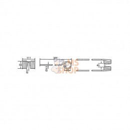 57601100KR; KRAMP; Dent de pirouette adapt. sur Kuhn; pièce detachée