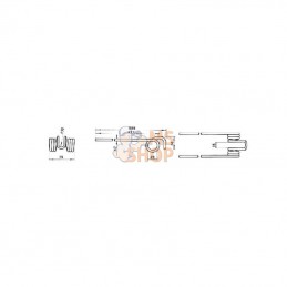 442851102N; KRAMP; Dent de pirouette Ø7 p/LFE; pièce detachée