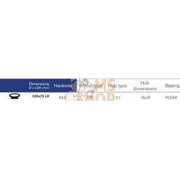 Rouleau de pression 330x75mm avec roulement | FARMFLEX Rouleau de pression 330x75mm avec roulement | FARMFLEXPR#1124136