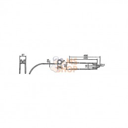 VF0658025986KR; KRAMP; Dent d'andaineuse p/Deutz-Fahr; pièce detachée