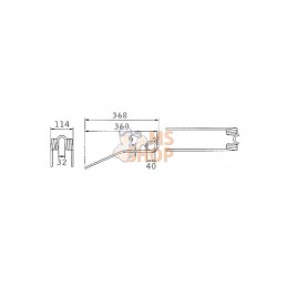 5859000911KR; KRAMP; Dent de pirouette Ø9 p/Fortschrit; pièce detachée