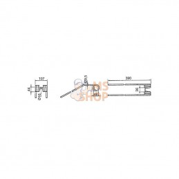 58505210KR; KRAMP; Dent de pirouette adapt. sur Kuhn; pièce detachée