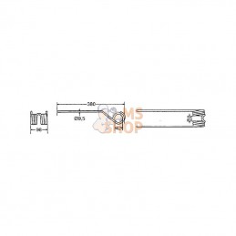 0009023442KR; KRAMP; Dent de pirouette; pièce detachée