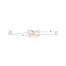 436033KR; KRAMP; Dent d'andaineuse p/Pöttinger; pièce detachée