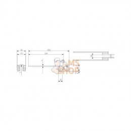 436120N; KRAMP; Dent de pirouette p/Pöttinger; pièce detachée
