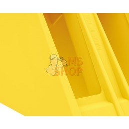 Cale de roue Crowny® 36, jaune, homologuée, thermoplastique | LOKHEN Cale de roue Crowny® 36, jaune, homologuée, thermoplastique