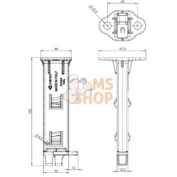 Support de cale de roue Beam®, double, pour Origamy® 36 | LOKHEN Support de cale de roue Beam®, double, pour Origamy® 36 | LOKHE