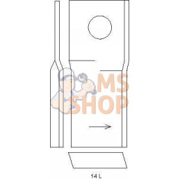 Lame tondeuse D 110x48x4mm alésage Ø19mm | JF Lame tondeuse D 110x48x4mm alésage Ø19mm | JFPR#1125947