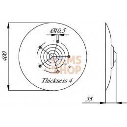 Disque 400 x 4 | AMAZONE Disque 400 x 4 | AMAZONEPR#607843