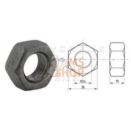 Écrou hexagonal DIN934 M24x3.00 Acier classe 8 Kramp | KRAMP Écrou hexagonal DIN934 M24x3.00 Acier classe 8 Kramp | KRAMPPR#5089