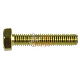 Boulon hexagonal entièrement fileté M10x30 en laiton | KRAMP Boulon hexagonal entièrement fileté M10x30 en laiton | KRAMPPR#7355