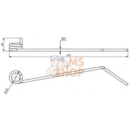 Dent herse étrille 8mm Hatzenbichler | NON ORIGINAL Dent herse étrille 8mm Hatzenbichler | NON ORIGINALPR#854302