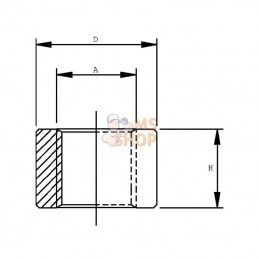LSN12E; KRAMP; Raccord a souder simple 3/4; pièce detachée