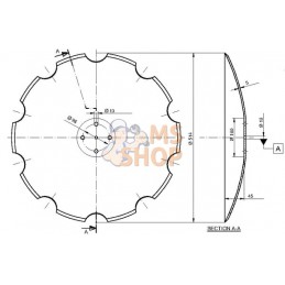 Disque de herse crénelé 514x5 Köckerling | KÖCKERLING Disque de herse crénelé 514x5 Köckerling | KÖCKERLINGPR#966021