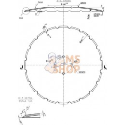 Disque de herse crénelé 460x5 FieldBi | KRAMP Disque de herse crénelé 460x5 FieldBi | KRAMPPR#775315