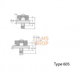 SA4050125UN; KRAMP; Joint tig 40x50x12,5 UN L1=13,5; pièce detachée